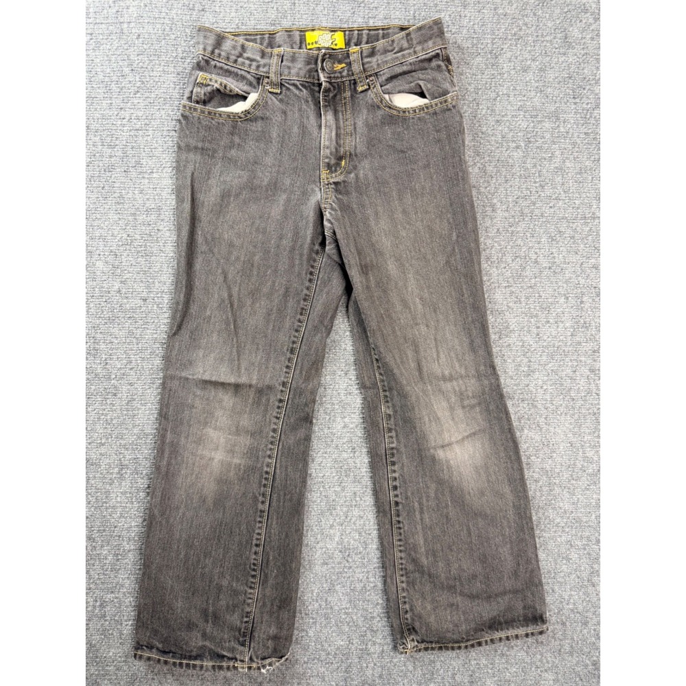 Old Navy Boys 12 Regular Boot Cut Jeans Faded Black Cotton Denim Skate Y2K Pants